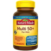 Nature Made Multivitamin for Men Over 50, Men 50 Plus Dietary Supplement, 90 Tablets