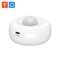 thumbnail image 1 of Riwcyla Smart PIR Motion Sensor, USB/ Battery Powered Ceiling / Wall WiFi Motion with Illumination Detection Function for Home Office Mall, 1 of 3