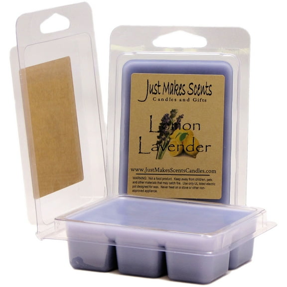Lemon Lavender 2-Pack Soy Wax Melts Homemade -Just Makes Scents Candles & Gifts