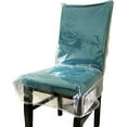 thumbnail image 1 of Heavy-Duty Dining Chair Protectors, Clear Chair Covers For Large Dining Chairs, Transparent Protection From Water, Dust, And Scratches, Noiseless And Quick Drying, Set Of 4, 1 of 5