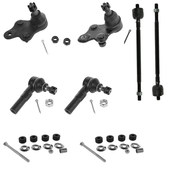TRQ Lower Ball Joint Tie Rod End Sway Bar Link Kit Set 8pc for Tercel Paseo PSA58841 Fits select: 1991-1998 TOYOTA TERCEL, 1992-1997 TOYOTA PASEO