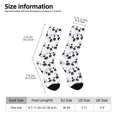 thumbnail image 2 of Daiia Panda Bear1 Print Crew Socks – Soft Breathable Long Socks for Men & Women, Moisture-Wicking & Comfortable Daily Wear Socks, One-Size Fits Most (US 5-11), 2 of 6