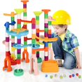 thumbnail image 2 of Bloques de construcción de pista de Catapulta de canicas, Cuentas deslizantes, juguetes educativos, regalo para niños, bolas de carrera, juego de carreras de pista de mármol, 2 of 4
