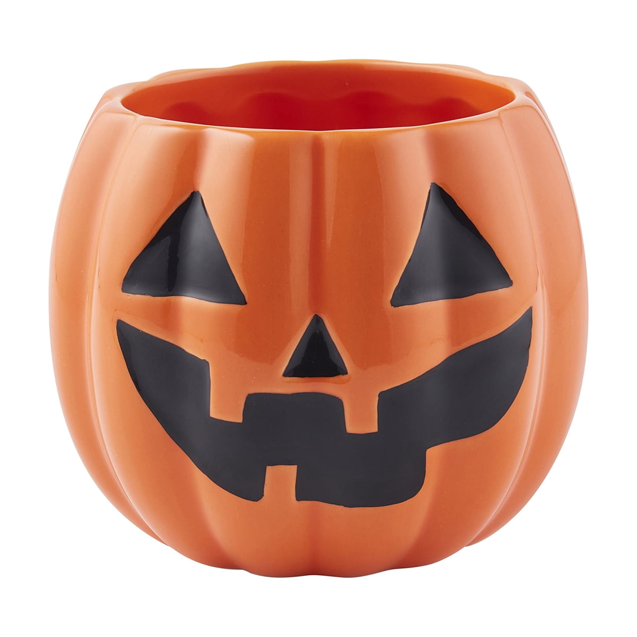 Way to Celebrate! 2-Piece Ceramic Pumpkin Bath Accessory Set, Orange