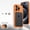 Orange, variant on For iPhone 15 Pro Phone Case,2-in-1 Snap Buckle Switch,No Back Design,Heat Dissipation Shockproof Anti-fall Drop Protection,With Camera Protector,Anti-Scratch Rugged Phone Case,Orange