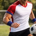 thumbnail image 6 of TOPTIE 4 Pcs Bicep Bands Wristbands Absorbent Sweatbands, Elastic Armband for Football Basketball Baseball Battle, 6 of 7