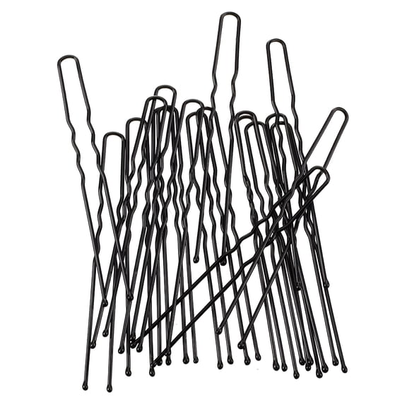 PLANTORA 20 Pcs 7Cm Long Black Metal DIY Hair Bun Pin for Women Hair Pins for Buns