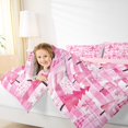 thumbnail image 5 of Castle Fairy Christmas Tree Girl 2pcs Bedding Comforter Set,Merry Christmas Twin Comforter Sets,Geometric Stripes Plaid Breathable Bedding Set,Lightweight Room Decor, 5 of 9