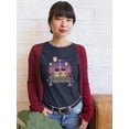thumbnail image 2 of Chinese Ghost Festival Lights T-Shirt Women -Image by Shutterstock, Female 4X-Large, 2 of 4