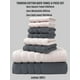 thumbnail image 3 of 8 Piece Towel Set Turkish Cotton Bathroom Super Absorbent 4 Square Towel 2 Face Towel 2 Bath Towel Set Hotel Beauty Salon Sauna, 3 of 5