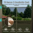 thumbnail image 4 of TOTAL Outdoor 10'x12' All-Season Sunroom Gazebo with Steel Roof, PVC Screen, Front & Side Door, Brown, 4 of 9