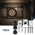 thumbnail image 1 of 1 Set Dart Holder Kit Falling Prevention Firmly Fixed Wide Compatibility Dartboard Wall Bracket Kit Replacement for Mounting Dartboard, 1 of 7