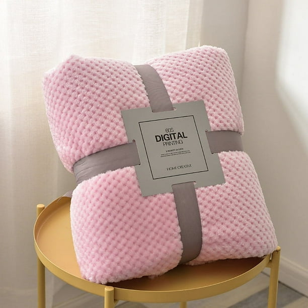 Manta Polar Coral, Diseño Supersuave y Relieve, Transpirable y Cálida, Ideal para Interiores y Exteriores, Ideal para Camping y Picnic, Perfecta para Hombres y Mujeres, 110 X 180 Cm.