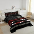 thumbnail image 3 of Erosebridal Grunge USA Flag Bedding Sets Twin with Comforter, Camo American Flag Duvet Insert, Fourth of July Bedroom Decor, Reversible 2 Pieces, 3 of 8