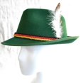 thumbnail image 4 of Sombrero de Octoberfest Vintage para hombres y mujeres, decoraciones de plumas occidentales, Fedora, fieltro, Jazzs para adultos, accesorios de Cosplay, tocado de fiesta, 4 of 4