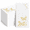 Gold Butterfly, variant on Disposable Paper Napkins White-1 Cloth-like Feel Dinner Hand Towels