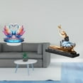 thumbnail image 2 of Estatua de escultura de cisne,Escultura de cisne para decoración del hogar Adorno de San Valentín,Estatua de ganso,figura acrílica,artesanía coleccionable,estatua de bailarina de, 2 of 8