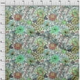 thumbnail image 4 of oneOone Cotton Poplin Dark Peach Fabric Florals Quilting Supplies Print Sewing Fabric By The Yard 42 Inch Wide, 4 of 6
