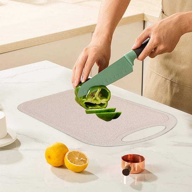 Cutting Boards For Kitchen Cutting Boards Plastic Cutting Board Non-Slip Kitchen Chopping Board With Hanging Hole Handle For Meat Veggies Cutting Boar