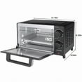 thumbnail image 3 of Mainstays 4 Slice Countertop Toaster Oven with 3 Settings, Includes Baking Rack and Pan, Black, New, 3 of 12