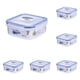 thumbnail image 1 of Contenedor grande para almacenar alimentos con tapa hermética para despensa (4) Contenedores de alimentos aptos para microondas, lavavajillas y congelador Contenedores de almacenamiento para, 1 of 8