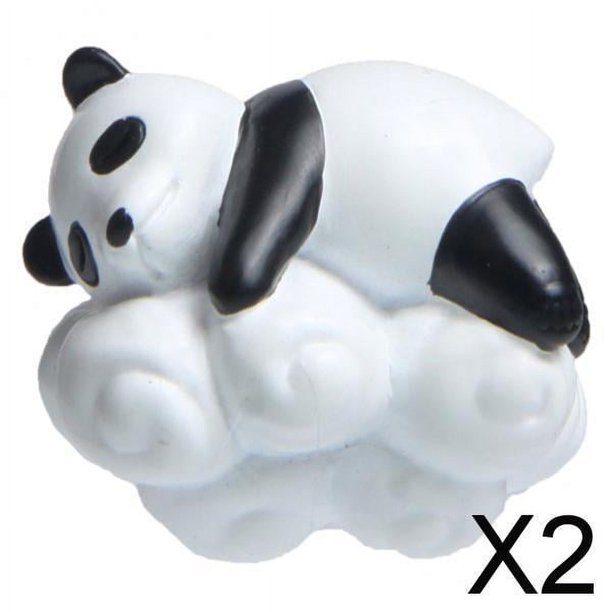 Imanes de Nevera de Panda 3D Pegatina de Nevera para El Hogar Gabinetes de Pizarra Blanca Decoración Nubes 2 piezas