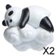 thumbnail image 1 of Imanes de Nevera de Panda 3D Pegatina de Nevera para El Hogar Gabinetes de Pizarra Blanca Decoración Nubes 2 piezas, 1 of 9