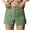 01-Green, variant on Ecqkame Shorts for Women Summer Dressy Casual High Waisted Work Shorts Elastic Waist Solid Color Button Shorts with Pockets 01-Gray 01-01-Gray