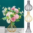 thumbnail image 1 of Neinkie Test Tube Vase for Flowers, Glass Vase with Metal Stand Racks Hydroponic Test TubeVase, Gold Hinged Plant Vases Display Set Table Centerpieces Vase for Home Decor, 1 of 7