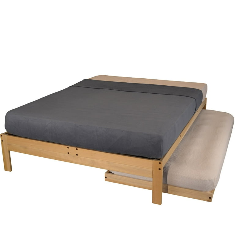 Warner Solid Wood Platform Bed Box Spring Required No Overall