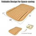thumbnail image 2 of Gymax Inflatable SUV Air Backseat Mattress Flocking Travel Pad w/Pump Camping Travel, 2 of 10