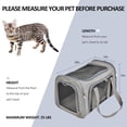 thumbnail image 4 of Extra Large Foldable Soft Sided Pet Backpack Carrier - for Dogs Cats, 25 Lbs Max Weight Capacity, Breathable Mesh, Adjustable Shoulder Straps, Portable Travel Pet Bag for Car Trips & Vet Visits, 4 of 12