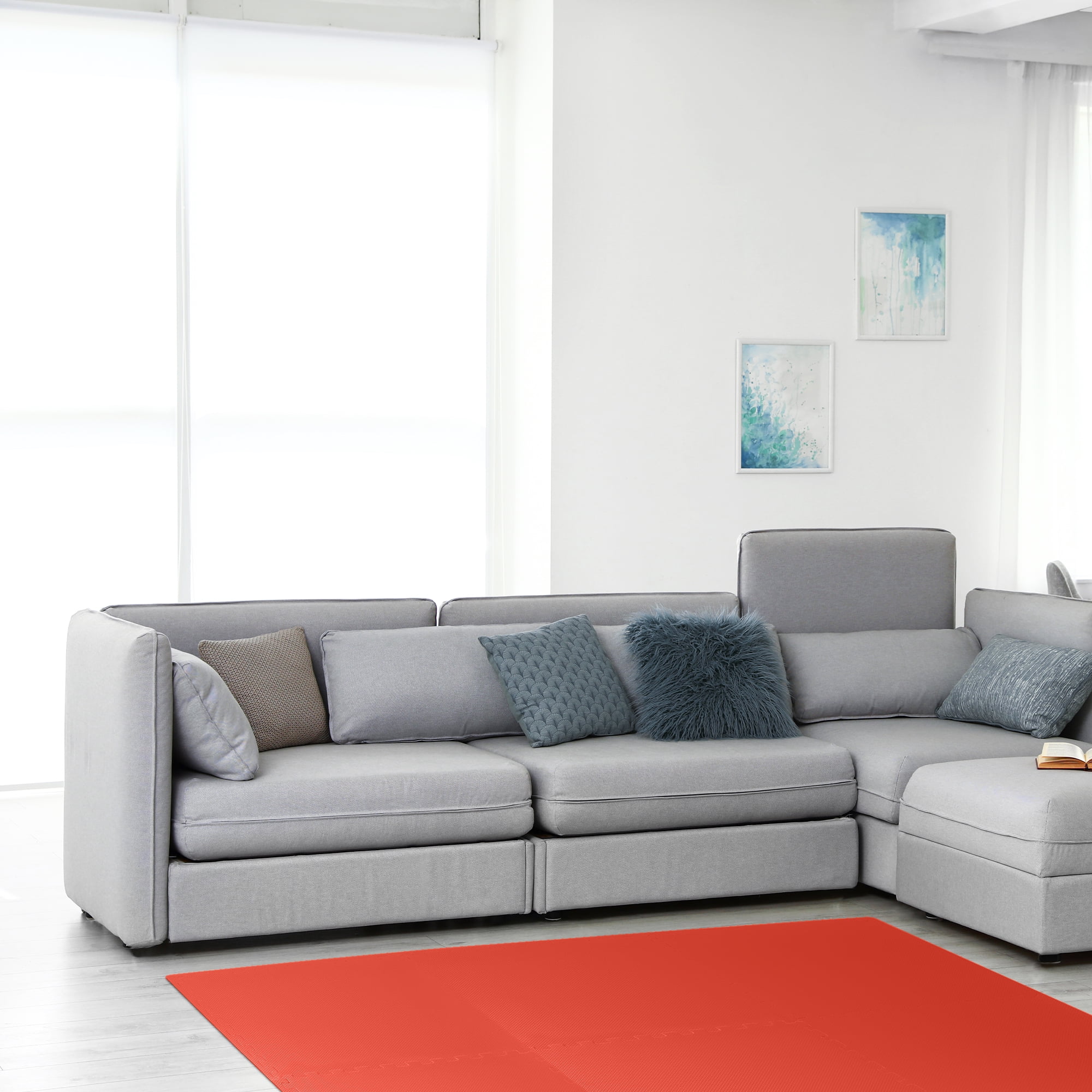 We Sell Mats 3/4 Inch Thick Multipurpose EVA Foam Floor Tiles, Interlocking Floor Mat for Indoor Gym, and Home Use