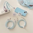 thumbnail image 3 of Carcasa Para cable USB Enchufe Cove Línea De Primavera Protector De Datos Tie Snoopy Love Frog Sailor Moon Pokemon Melody Lotso Bear Flores Kaws Suave TPU Cubierta Para iPhone Tipo C, 3 of 4