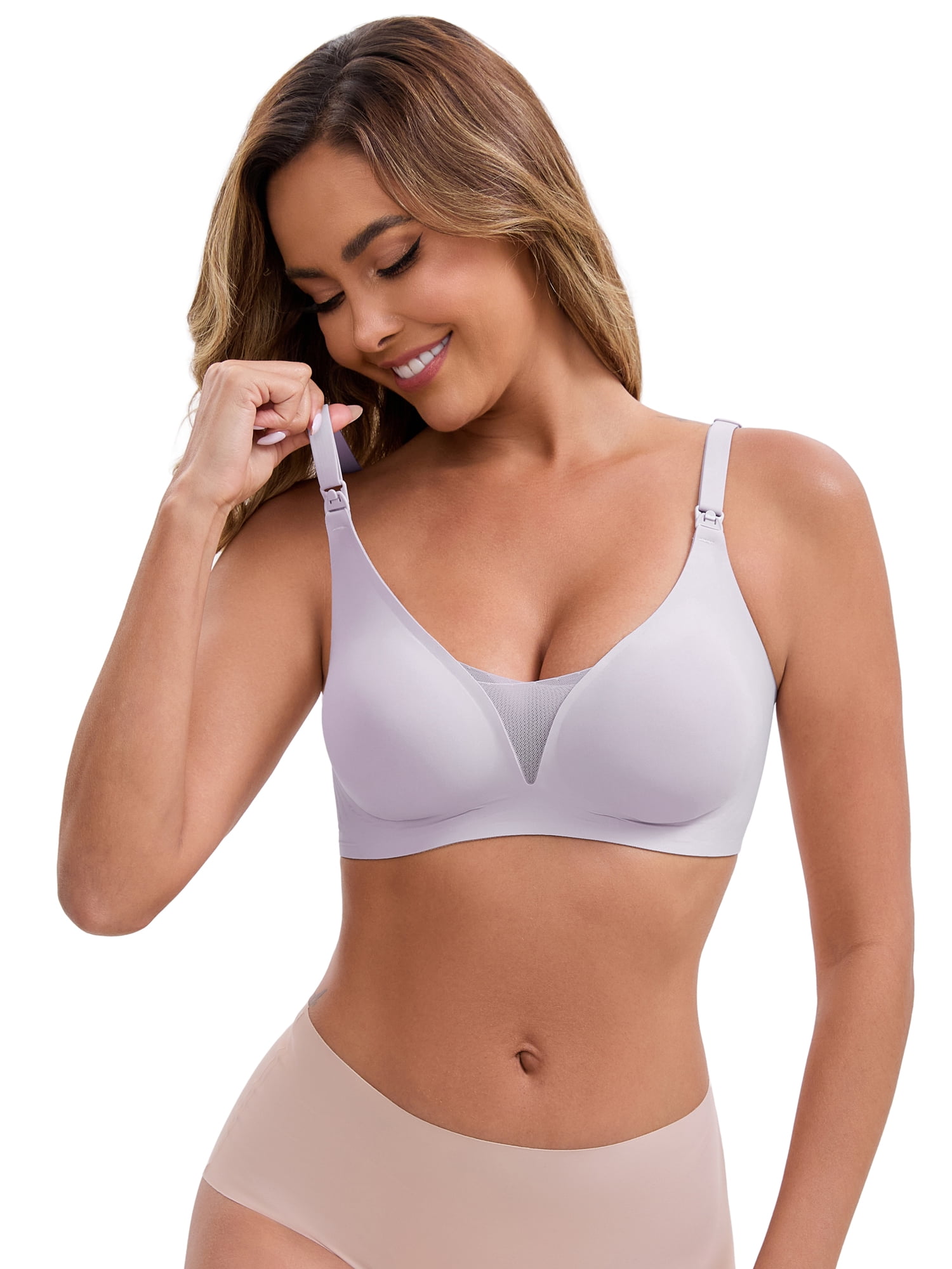 DARING DIVA Women's Adjustable Bras M Light Purple