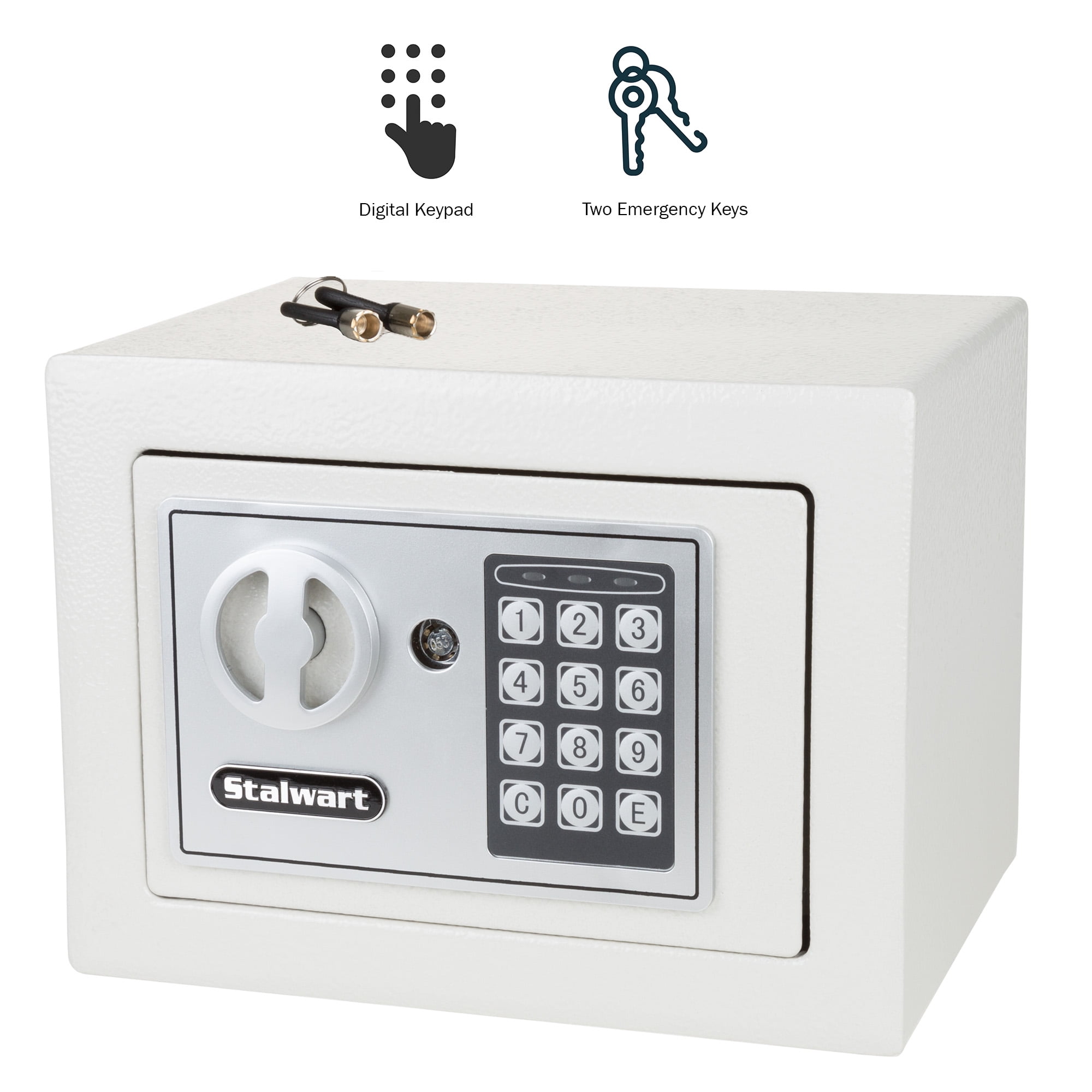Stalwart Electronic Deluxe Digital Steel Safe 65-E17-B, Grey