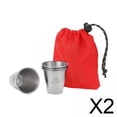 thumbnail image 1 of 2xJuego De 4 Tazas Para Acampar Taza De Cerámica Reutilizable Para Exteriores Vaso De Café Pequeño De 50 Ml, 1 of 8