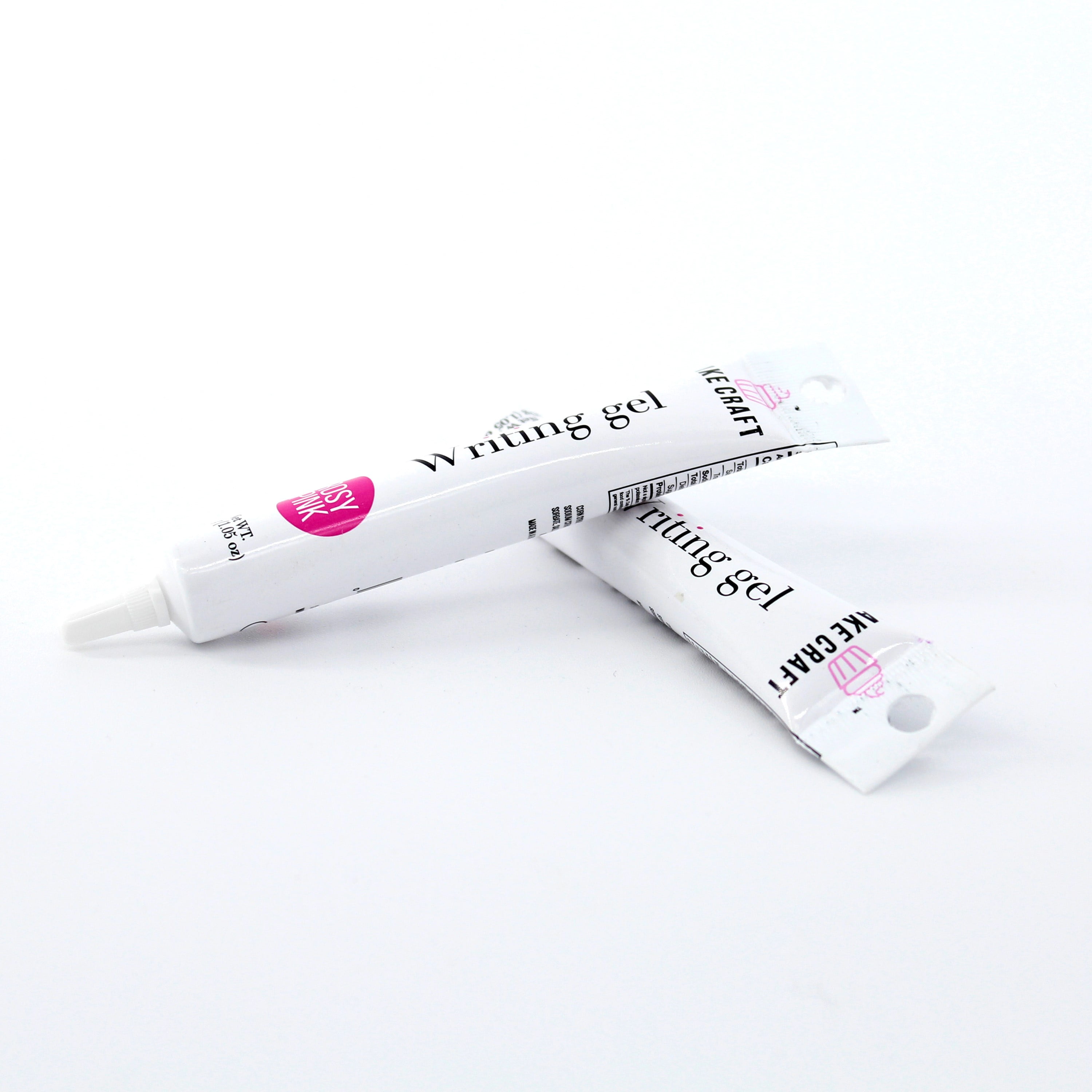 Cake Craft Pink Writing Gel, Vanilla Flavored, 1.05 oz.