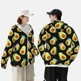 thumbnail image 5 of Picia Flowers Avocado Women's Men's UPF 50+ Sun Protection Hoodie Shirt Long Sleeve SPF Fishing Outdoor UV Hiking Lightweight Shirts-X-Large, 5 of 9