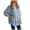 Sky Blue^txi, variant on QGJZVUNL Flowy V Neck T Shirts for Women Fall Clothes Casual Long Sleeve Blouses Business Work Tops Size 2XL