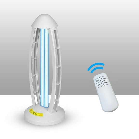 Ultraviolet Lamp for Large Room, with Three-Step Timing Remote Control, Blue Light, Purification for Bathroom, Bedroom, Toilet