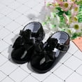thumbnail image 4 of Meckior Baby Girls Dress Shoes Infant Mary Jane Bowknot Soft Sole PU Leather Princess Wedding Flats for First Walkers 3-18M, 4 of 8