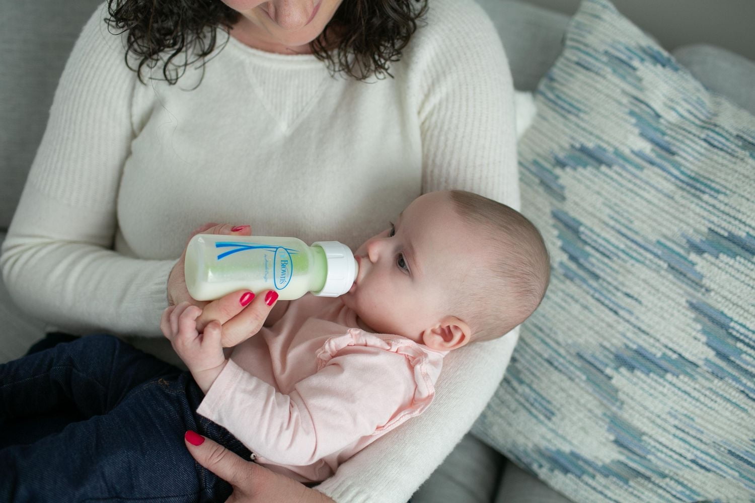 Dr. Brown's Natural Flow Level 1 Narrow Baby Bottle Silicone Nipple, Slow Flow, 0m+, 100% Silicone Bottle Nipple