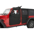 thumbnail image 3 of Bestop 5175117 Black Twill 2 Piece Fabric Rear Doors For 2018 Current Fits/For, 3 of 4