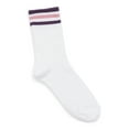 thumbnail image 5 of No Boundaries Fashion Pointelle Mid-Crew Socks, 6-Pack, Women's, Shoe Sizes 4-10, 5 of 8