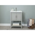 thumbnail image 7 of 24" Kd White Gray Bathroom Vanity with Sink, Solid poplar, White Gray-Color:White Gray,Material:Solid poplar, 7 of 7