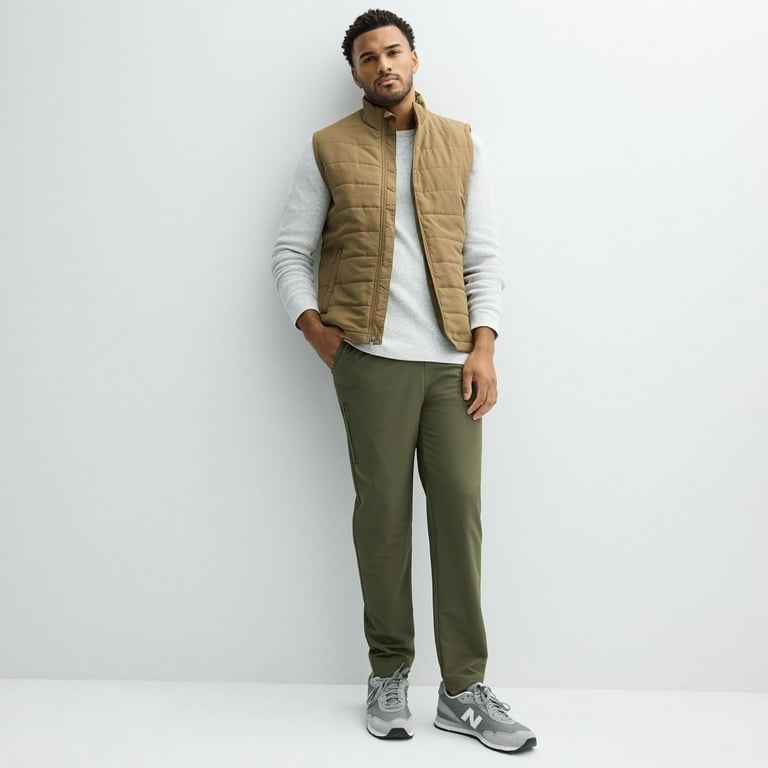 Men's London Fog Flex Tech Pants Color: Black Size: M - Walmart.com