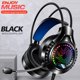 thumbnail image 1 of Auriculares para juegos con cable, cancelación de ruido con micrófono, micrófono giratorio para PC, computadora portátil, oficina, centro de llamadas USB doble de 35 mm Macarena Auriculares para juegos, 1 of 8
