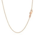 thumbnail image 3 of 14k Rose Gold Diamond Cut Cable Link Chain 1.3mm Size 18 inches, 3 of 4