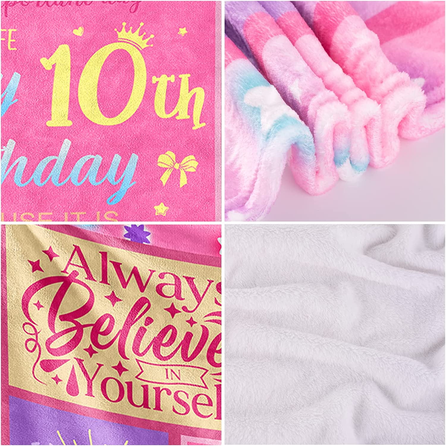 Gifts for 10 Year Old Girl, Gift for 10 Year Old Girl, 10 Year Old Girl  Birthday Gifts, 60x50 Blankets, for 10th Old Girl Christmas Thanksgiving  Gifts (Gifts for 10 Year Old